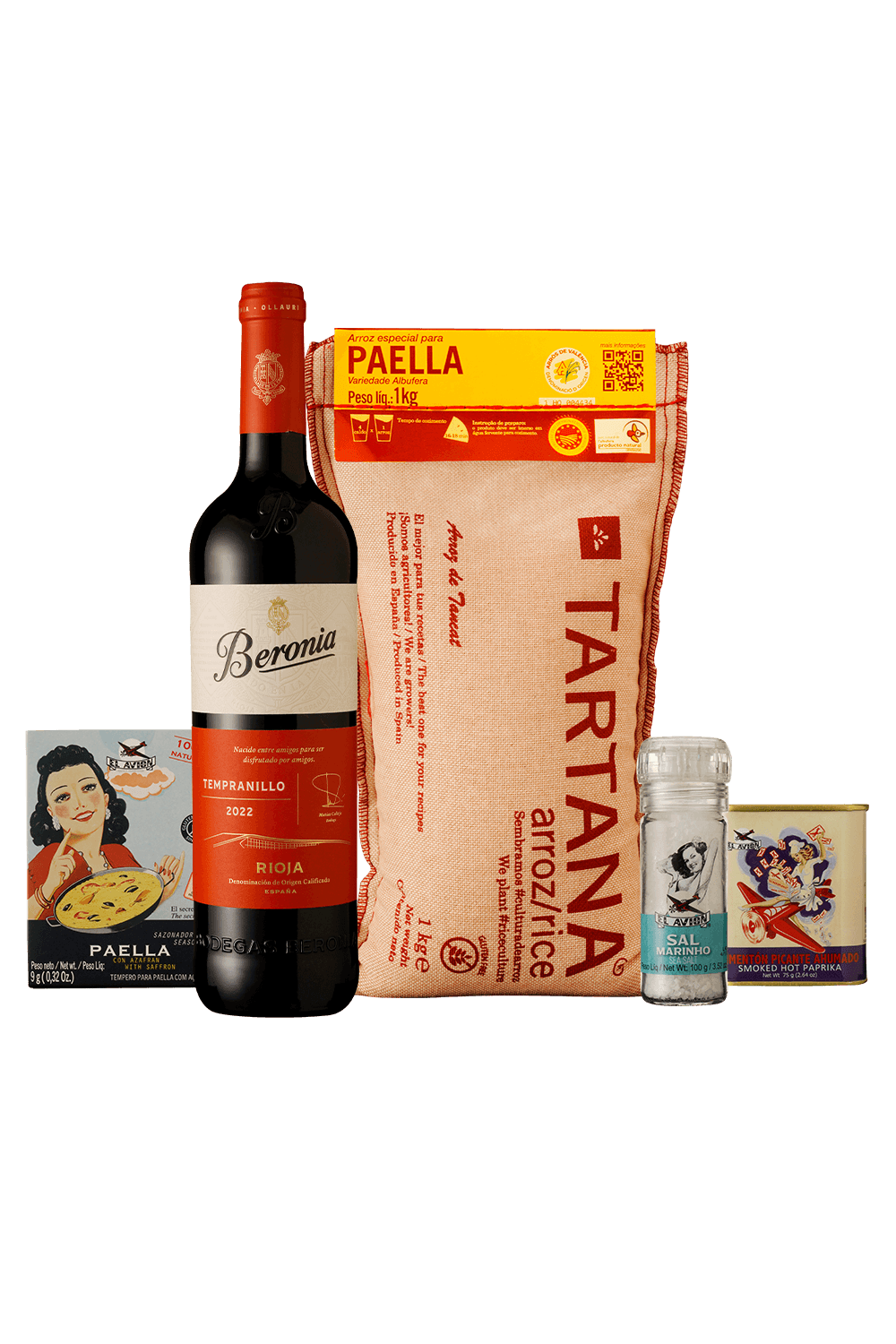 100319 Kit Paella El Avion e Beronia